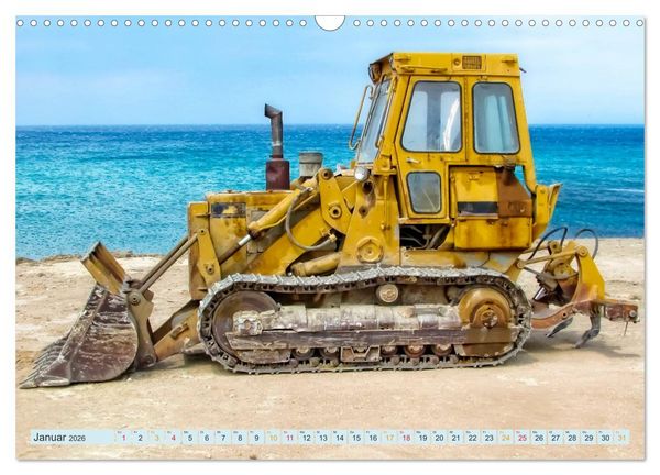 Produktbild: Bulldozer - b&auml;renstarke Arbeitstiere (Wandkalender 2026 DIN A3 quer), CALVENDO Monatskalender