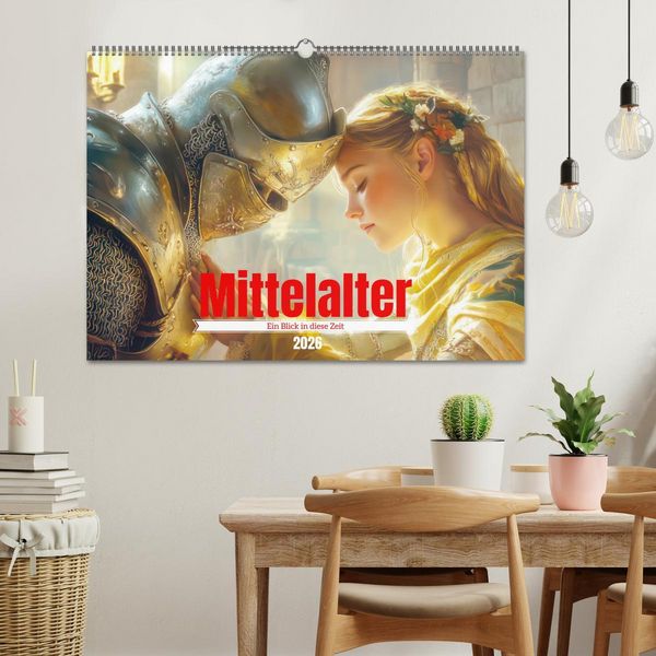 Produktbild: Mittelalter - Ein Blick in diese Zeit (Wandkalender 2026 DIN A2 quer), CALVENDO Monatskalender