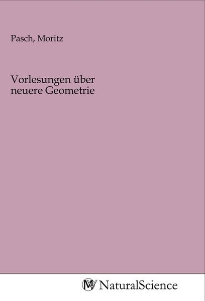 Produktbild: Vorlesungen &uuml;ber neuere Geometrie