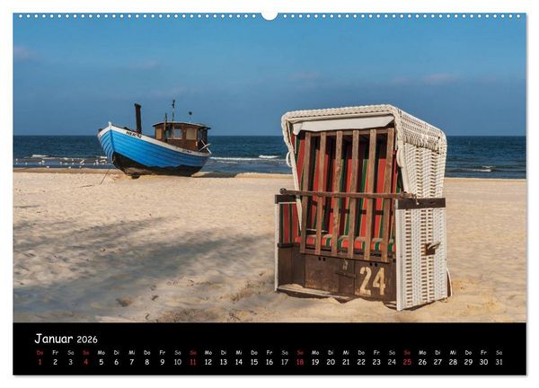 Produktbild: Insel Usedom (hochwertiger Premium Wandkalender 2026 DIN A2 quer), Kunstdruck in Hochglanz