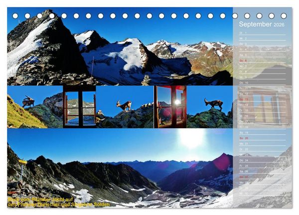Produktbild: Alpen&uuml;berquerung (Tischkalender 2026 DIN A5 quer), CALVENDO Monatskalender