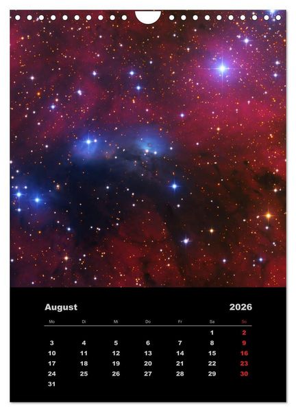 Produktbild: Astronomie 2026 (Wandkalender 2026 DIN A4 hoch), CALVENDO Monatskalender