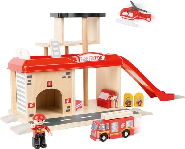 Produktbild: Small Foot Fahrzeuge Feuerwehrwache mit Zubeh&ouml;r