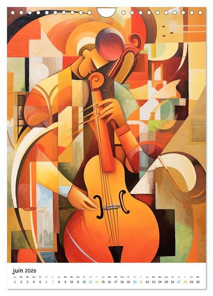 Produktbild: Ballade symphonique (Calendrier mural 2026 DIN A4 horizontal), CALVENDO calendrier mensuel