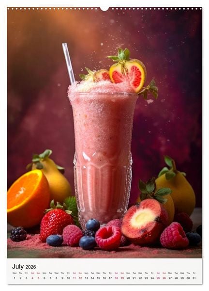 Produktbild: Smoothie Symphony (Wall Calendar 2026 DIN A2 portrait), CALVENDO 12 Month Wall Calendar