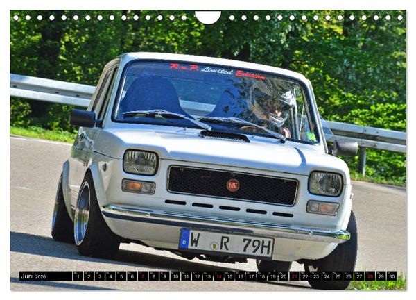 Produktbild: Italienische Oldtimer am Berg (Wandkalender 2026 DIN A4 quer), CALVENDO Monatskalender