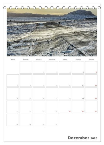 Produktbild: Faszination Island - Landschaftskalender mit Tagesplaner 2026 / Planer (Tischkalender 2026 DIN A5 hoch), CALVENDO Monatskalender