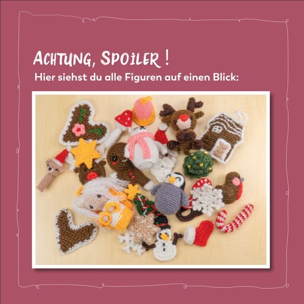 Produktbild: Happy H&auml;kel-Adventskalender. Mit Material und Anleitungsbuch f&uuml;r 24 H&auml;kelprojekte
