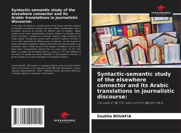 Produktbild: Syntactic-semantic study of the elsewhere connector and its Arabic translations in journalistic discourse: