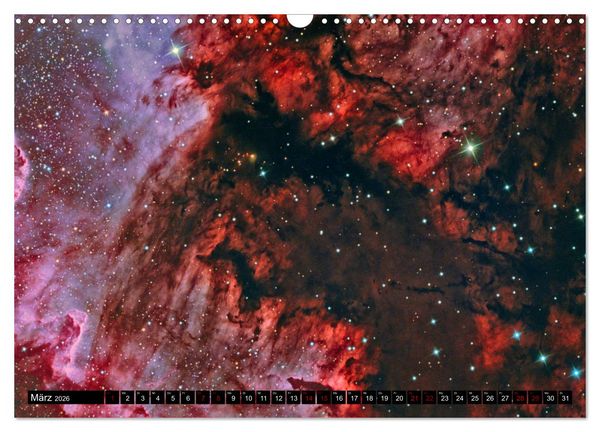 Produktbild: Galaktische Nebel (Wandkalender 2026 DIN A3 quer), CALVENDO Monatskalender