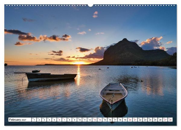 Produktbild: Mauritius - Holiday island in the Indian Ocean (High Quality Premium Wall Calendar 2027 DIN A2 landscape),CALVENDO 12 Month Wall Calendar