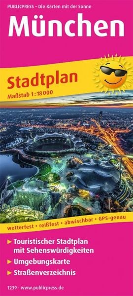 Produktbild: M&uuml;nchen. Stadtplan 1:18 000