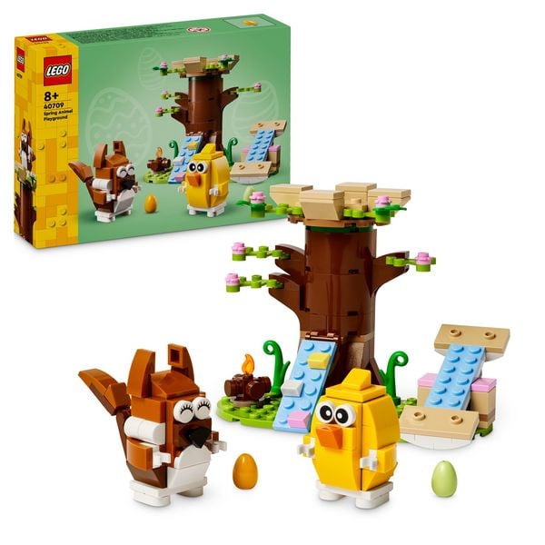 LEGO Frühlingstierspielplatz, Spielset mit Vogel und Eichhörnchen 40709