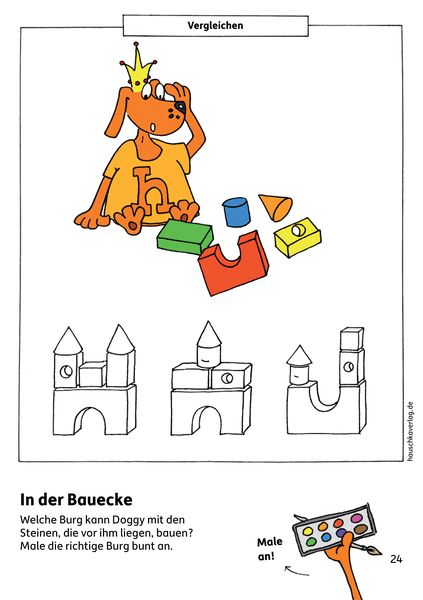 Kindergartenblock ab 4 Jahre - Verbinden, vergleichen, Fehler finden
