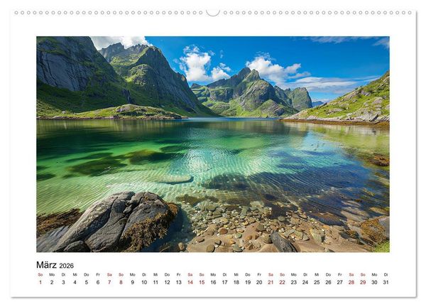 Produktbild: Traumhafte Buchten (hochwertiger Premium Wandkalender 2026 DIN A2 quer), Kunstdruck in Hochglanz