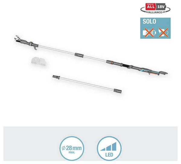 Produktbild: GARDENA 14776-55 HighCut 360/18V P4A solo Astschere