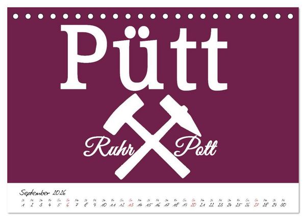 Produktbild: Ruhrpott Vokabeln (Tischkalender 2026 DIN A5 quer), CALVENDO Monatskalender