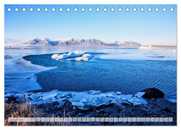 Produktbild: Surreale Landschaften Islands (Tischkalender 2026 DIN A5 quer), CALVENDO Monatskalender