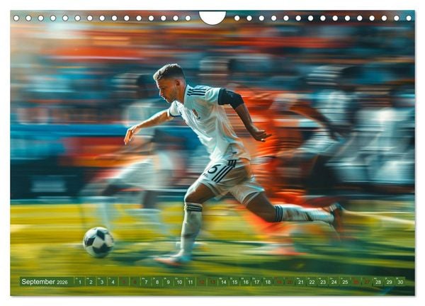Produktbild: Fu&szlig;ball - Dynamik am Ball (Wandkalender 2026 DIN A4 quer), CALVENDO Monatskalender