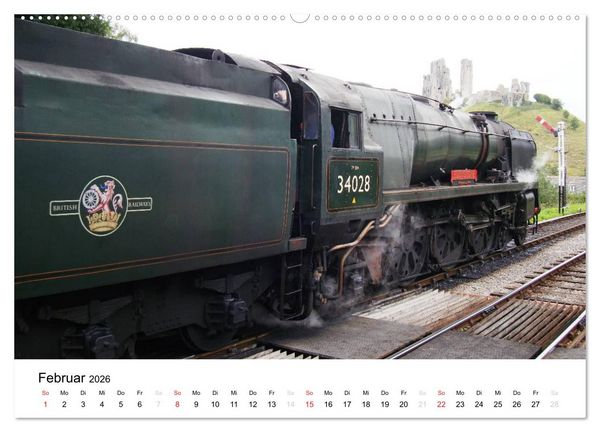 Produktbild: Nostalgische Eisenbahnen Englands (hochwertiger Premium Wandkalender 2026 DIN A2 quer), Kunstdruck in Hochglanz