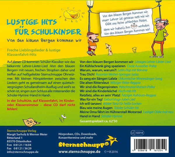 Produktbild: Lustige Hits f&uuml;r Schulkinder