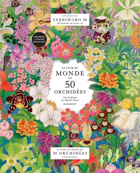 Produktbild: Le tour du monde en 50 orchid&eacute;es : puzzle 1000 pi&egrave;ces