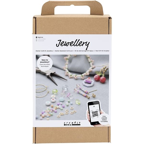 Produktbild: Creativ Company DIY Sets Beads Starter Kreativ Set Schmuck Leuchtende Farben, Kreativ Box