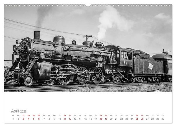 Produktbild: US-Dampflokomotiven (hochwertiger Premium Wandkalender 2026 DIN A2 quer), Kunstdruck in Hochglanz