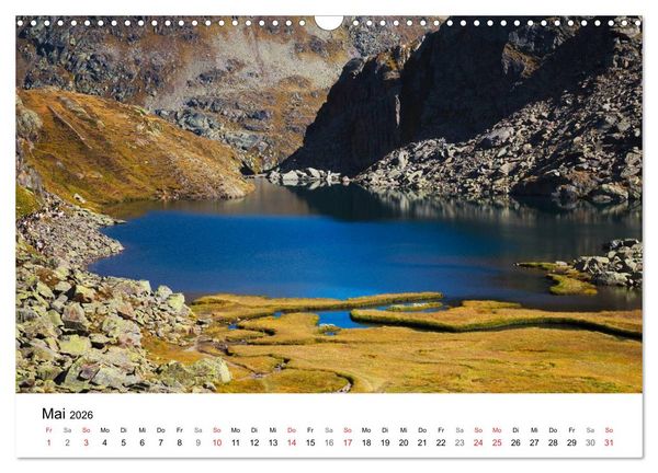 Produktbild: BERGSEEN Schweizer Alpen (Wandkalender 2026 DIN A3 quer), CALVENDO Monatskalender