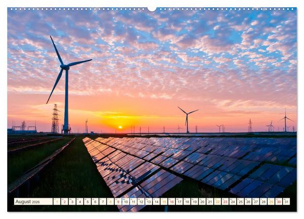 Produktbild: Windrad - Fluch und Segen (hochwertiger Premium Wandkalender 2026 DIN A2 quer), Kunstdruck in Hochglanz