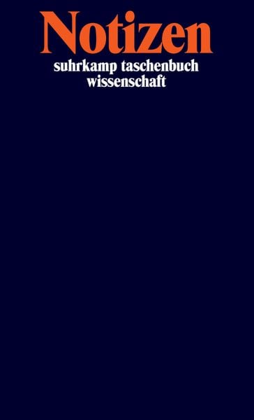 Produktbild: Notizbuch suhrkamp taschenbuch wissenschaft