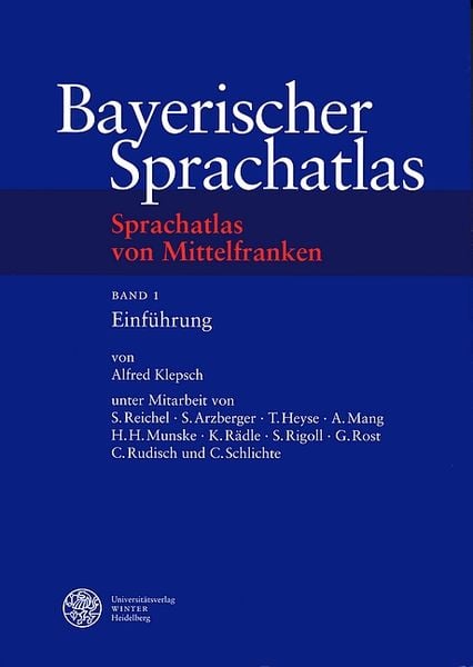 Produktbild: Sprachatlas von Mittelfranken (SMF) / Einf&uuml;hrung