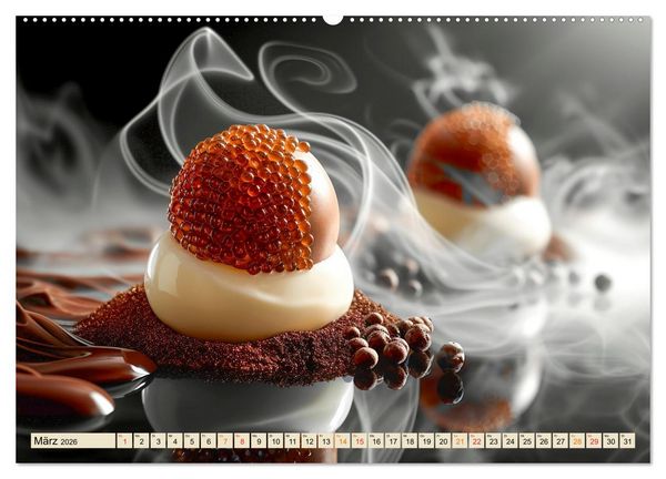 Produktbild: Molekulare K&uuml;che f&uuml;r Gourmets - Genuss erleben (Wandkalender 2026 DIN A2 quer), CALVENDO Monatskalender