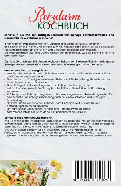 Produktbild: Reizdarm Kochbuch - Das gro&szlig;e Kochbuch mit 150 leckeren und entz&uuml;ndungshemmenden Rezepten f&uuml;r ein beschwerdefreies Leben!