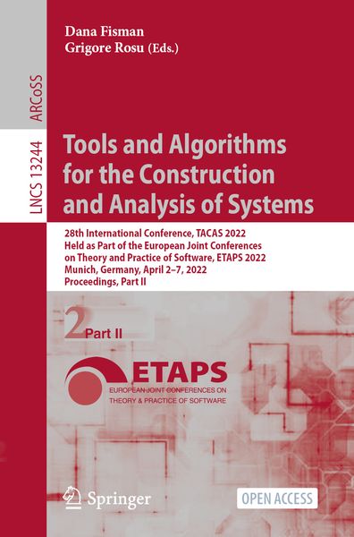 Produktbild: Tools and Algorithms for the Construction and Analysis of Systems