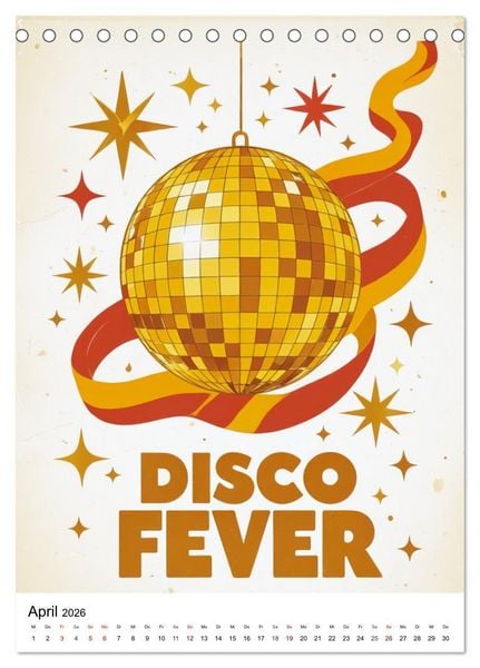 Produktbild: Feel the Groove &ndash; Funk & Soul Vintage (Tischkalender 2026 DIN A5 hoch), CALVENDO Monatskalender