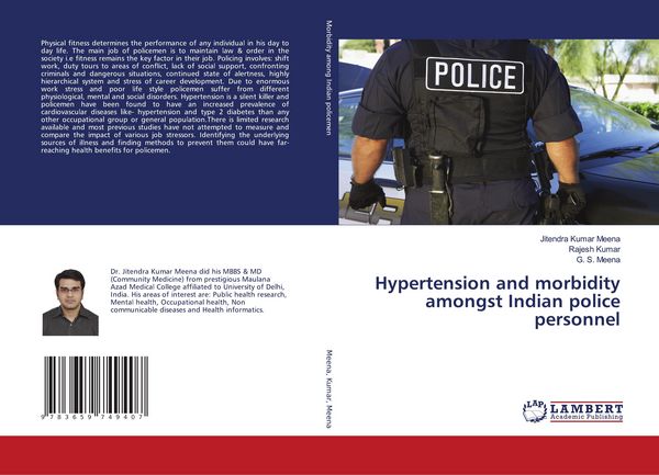 Produktbild: Hypertension and morbidity amongst Indian police personnel
