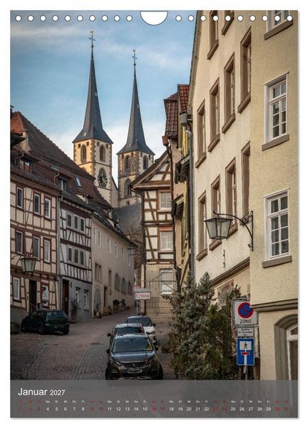 Produktbild: Deutschlands sch&ouml;nste Altstadt - Bad Wimpfen (Wandkalender 2027 DIN A4 hoch), CALVENDO Monatskalender