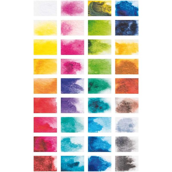 Produktbild: AQUARELLFARBEN,36X1/2N&Auml;PFCHEN