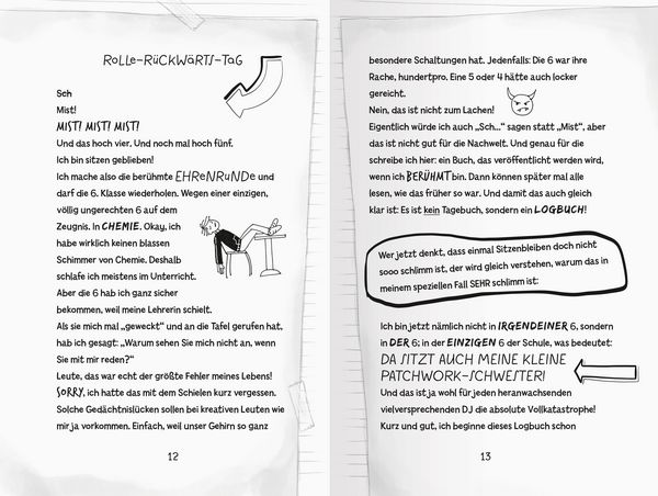 Produktbild: Das ungeheimste Tagebuch der Welt!, Band 1: Wie mein bescheuerter Bruder Klassen