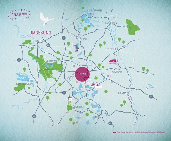 Produktbild: Blaue Glücksorte in und um Leipzig