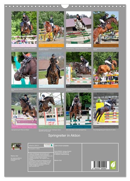 Produktbild: Springreiter in Aktion (Wandkalender 2026 DIN A3 hoch), CALVENDO Monatskalender