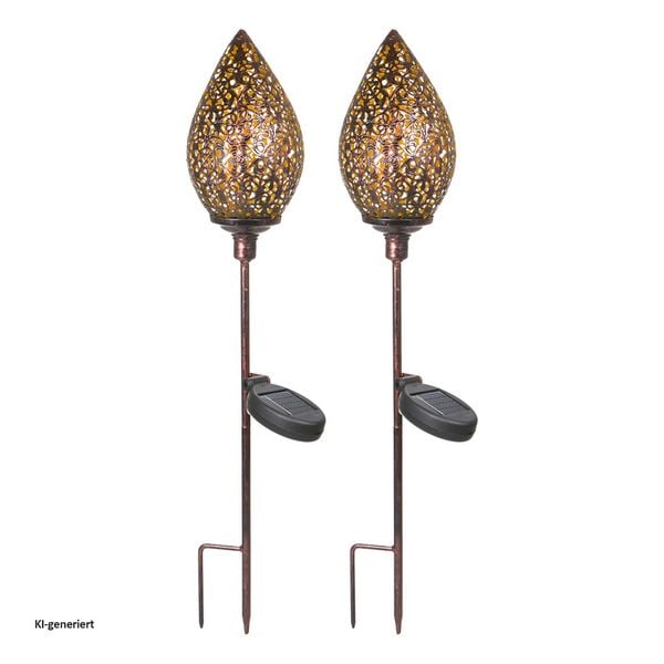 Produktbild: HTI-Living Solarlampe Knospe 2er Set Soley HTI-Living Solarlampe Knospe 2er Set Soley HTI-Living