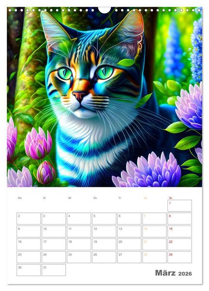Produktbild: Liebenswerte Hunde und Katzen (Wandkalender 2026 DIN A3 hoch), CALVENDO Monatskalender