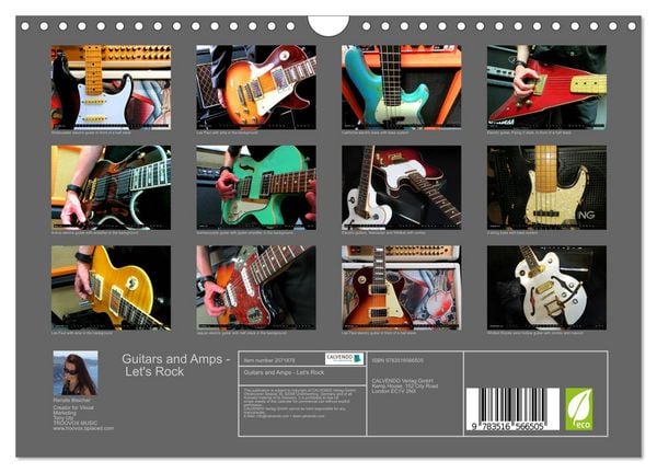 Produktbild: Guitars and Amps - Let's Rock (Wall Calendar 2026 DIN A4 landscape), CALVENDO 12 Month Wall Calendar