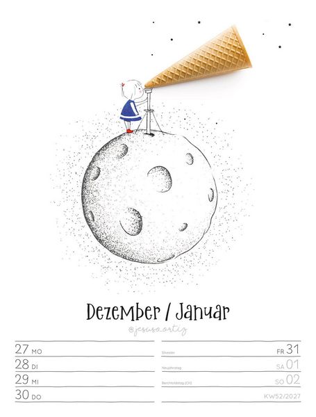 Produktbild: Little Dreams Wochenplaner Kalender 2027
