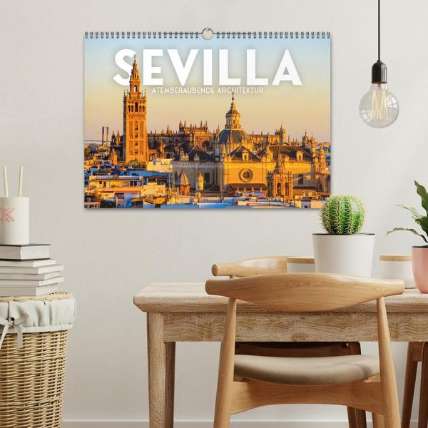 Produktbild: Sevilla - Atemberaubende Architektur (Wandkalender 2026 DIN A3 quer), CALVENDO Monatskalender