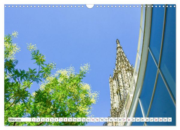 Produktbild: Ulm Gestern und Heute (Wandkalender 2026 DIN A3 quer), CALVENDO Monatskalender