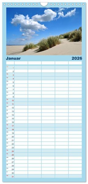 Produktbild: Familienplaner 2026 - Nordseetr&auml;umereien mit 5 Spalten (Wandkalender, 21 x 45 cm) CALVENDO