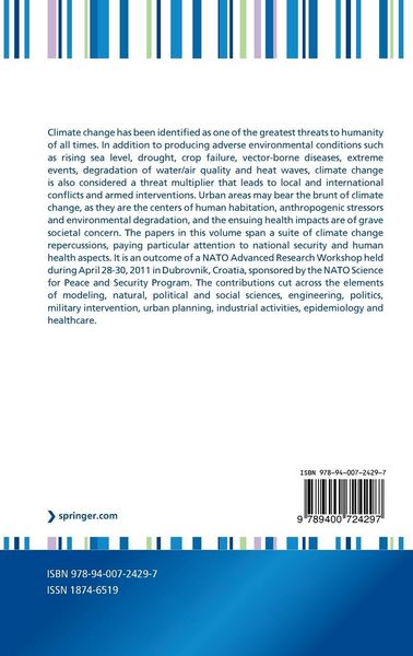 Produktbild: National Security and Human Health Implications of Climate Change